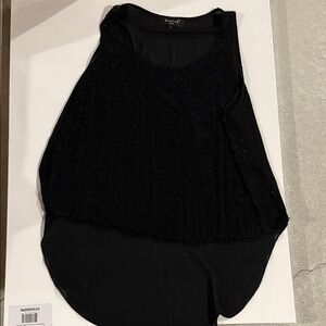Black Beaded Tank Top